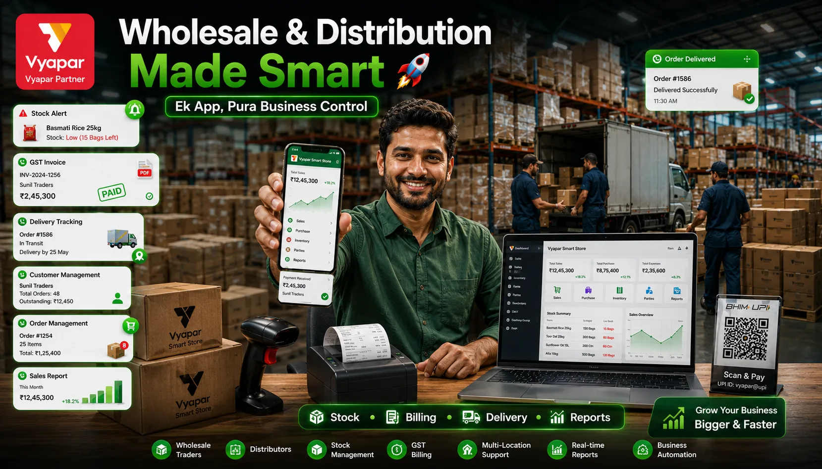 Vyapar Smart Store — Wholesale & Distribution Made Smart