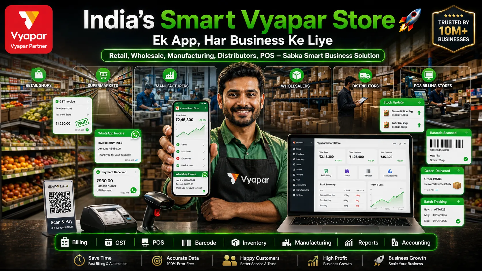 Vyapar Smart Store — For Every Indian Business